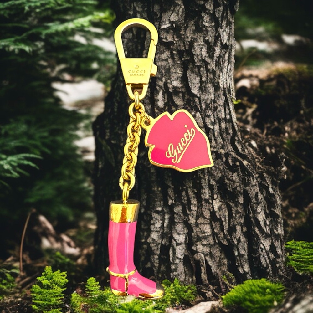 Gucci Boots and Shield Key Holder - Vintage